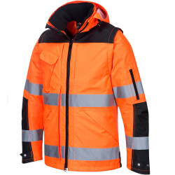 Blouson de travail orange 3en1 C469