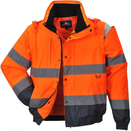 Blouson travail orange haute visibilité