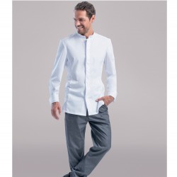 veste de cuisine blanche manches longues ecologique